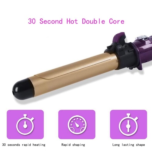 

Hair Curler Curling Iron with LCD Thermoregulation Scald-proof Twisted Hair Curler Ceramic Hair Rollers Curling Styling Tool, 360°Rotation, 28MM Ceramic Barrel, EU Plug