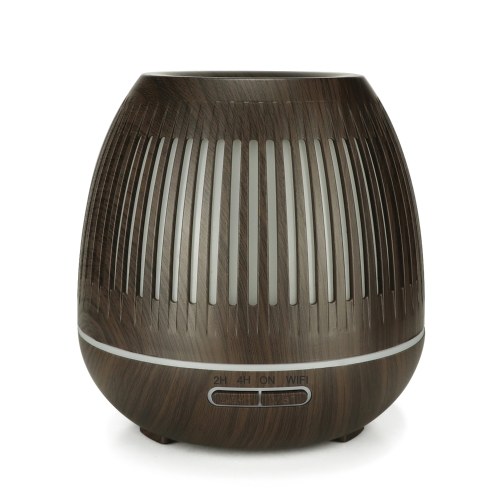 

yx-130 Smart WiFi Essential Oil Diffuser 400ml Cool Mist Humidifier Wood Grain Aromatherapy Humidifier 7 Color Changing Mood Light Tuya APP Control Waterless Auto Shut-off