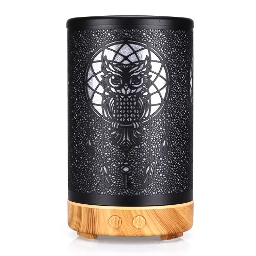 

New Style Flathead Owl Iron Aromatherapy Machine Household Hardware 100ML Desktop Aromatherapy Diffuser Hollow Out Humidifier