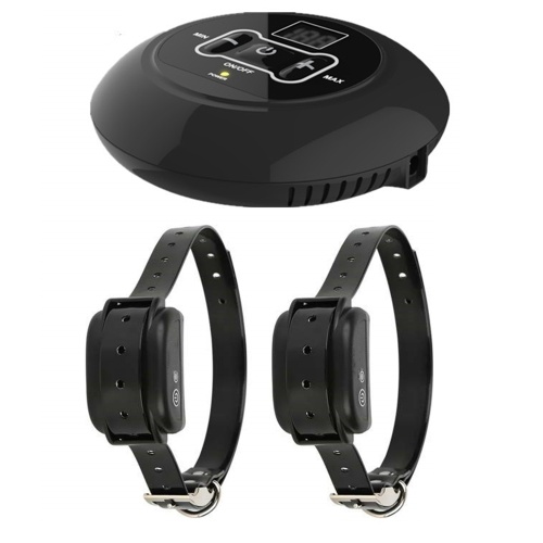 

Wireless Dog Fence Electric Pet Containment System Waterproof Rechargeable Collar Receiver 0-100 Adjustable for 2 Dogs