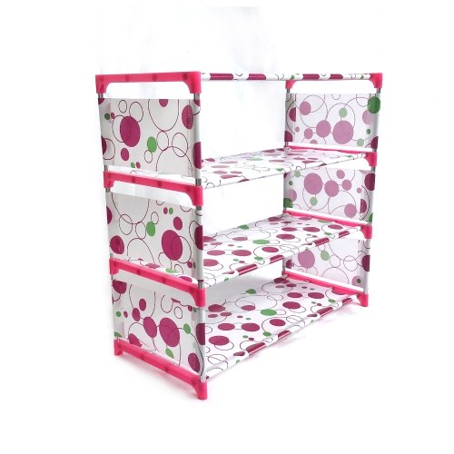 

Dustproof Shoe Rack, Thickened Non-Woven Shoe Storage Organizer, Shoe Tower Stand, Simple 4 Layer Shoe Rack