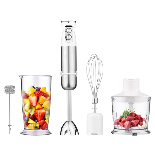 Blender Five Pieces Home 600W Big Power Cooking Machine Handheld Fouet Crush Rod Meulage Coupe Hachoir À Viande Bol Combinaison Complément Alimentaire Presse-agrumes