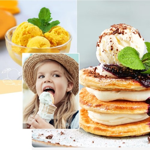

Ice Cream Machine Multifunctional Household Automatic 160W 1000ml Big Capaicty Mini DIY Slush Fruit Dessert Maker