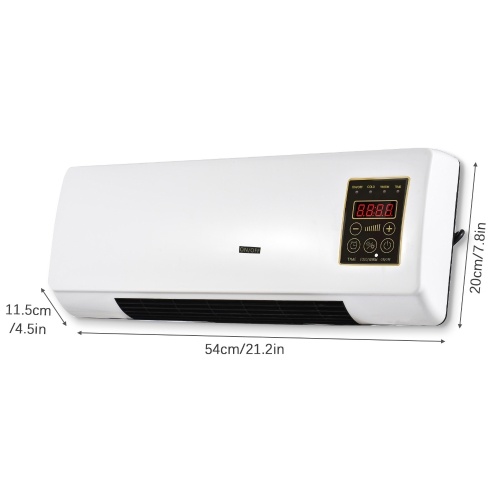 220V Portable Heater and Air Conditioner Combo 2in1 Electric Heater Air Conditioner Wall Mounted Heating and Cooling Device 