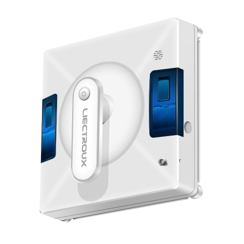 LIECTROUX YW509 Window Cleaning Robot with Remote Controller and APP Control Smart Path Planning 3 Way Water Spray 3000Pa Suction Power Edge Detection Anti-falling Protection Automatic Window Cleaner 