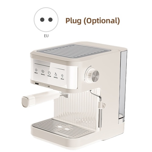 Multifunctional Electric Coffee Machine 850W 20Bar Mini Coffee Maker with Portafilter, Single and Double Serve Filter Basket, 92℃ Smart Brew 3 Level Adjustable Steam Wand for Latte Art Espresso 