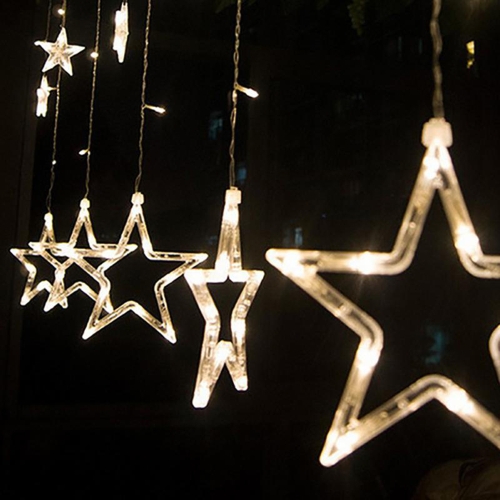 

Fancy Star занавес Светодиодный свет Романтический фея String Light для спальни Свадебная вечеринка Праздничный рождественский фес