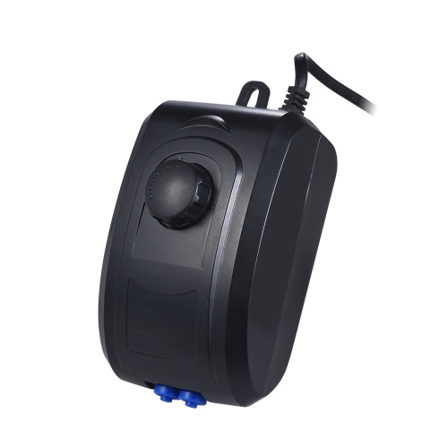 Ultra-leise Einstellbare Aquarium Sauerstoff Luftpumpe Airpump 4 Watt 3.5L / min Dual Outlets