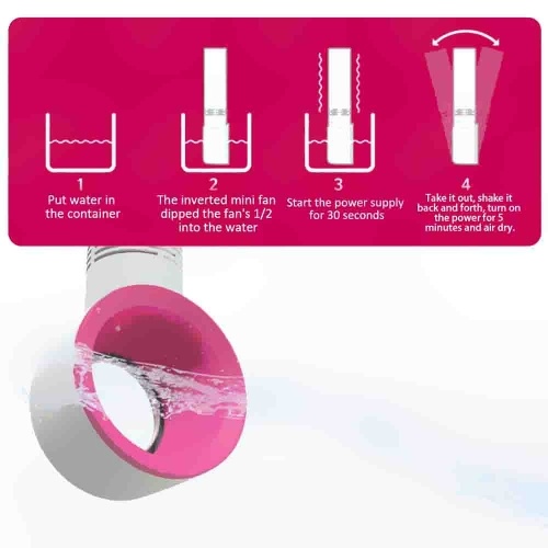 

Rechargeable Portable Bladeless Fan Handheld Mini Cooler