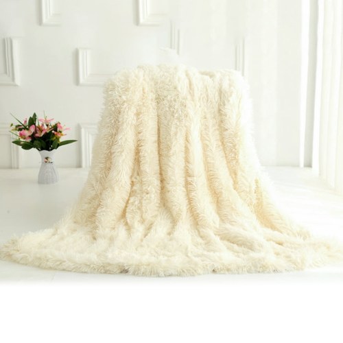 

Long Fur Throw Blanket Super Soft Long Shaggy Faux Fur