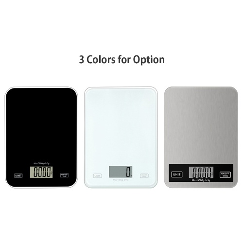 

Digital Kitchen Scale 11lb Food Weight High Precision Portable Electronic Scale 5 Units Switchable Auto-off LCD Display Multifunction Scale