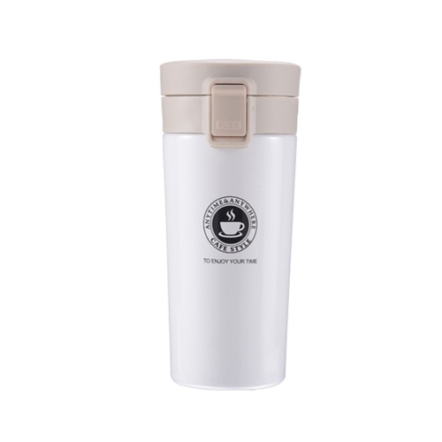 Tasse à café de voyage isolée en acier inoxydable de 380 ml