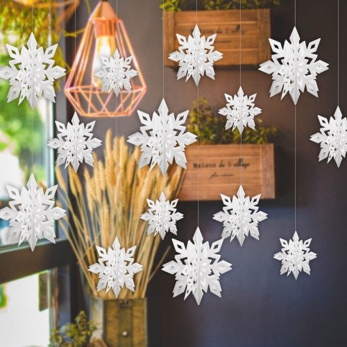 

3D Snowflake Hanging Decor