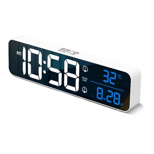 

Intelligent Voice Control LED Digital Alarm Clock Temperature Display Desktop Clocks Home Office Table Decoration Electronic Clock