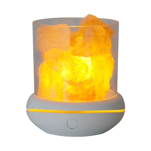 Crystal Salt Stone Night Light 7 Colors LED Rock Crystal Lamp