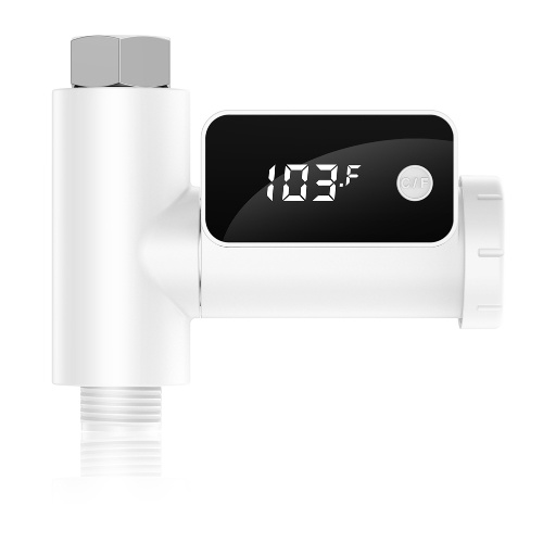 

Sprinkler Faucets LED Water Temperature Indicator 360 Degree Rotating Display Switching Baby Shower Water Temperature Meter