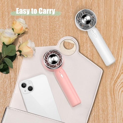 

Handheld Fan with Base 2000mAh Battery Portable Mini Fan 3 Speed Low Noise Personal Desk Fan for Travel Camping Office Home USB Rechargeable Electric Fans