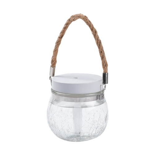 

Увлажнитель Mason Jar на 400 мл Увлажнитель со стеклянным туманом и 7-цветным ночным светом Веревочная ручка Диффузор эфирного масла Прохладный настольный увлажнитель с питанием от USB для домашнего офиса, спальни