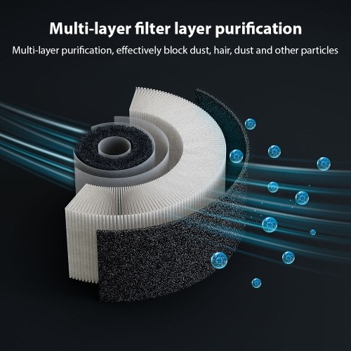 Air Purifier for Home Bedroom Portable Car Negative Ion Air Cleaner with Atmosphere Light Touch Control Type-C Power Supply Small Travel Air Purifier for Office Living Room 
