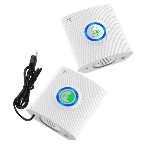 Wireless Doorbell Intercom 433MHz Non-visual Building Smart Intercom Doorbells for Home Real-Time Two-Way Communication One-Button Operation Electronic Doorbell Chime Loud and Clear Sound for Home Office