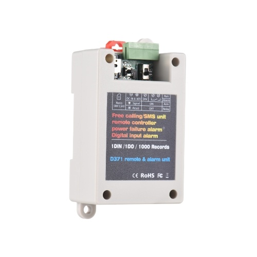 

GSM Gate Opener Relay Switch 2G Remote Controller Phone Call SMS Power-off Alarm Switch Input Alarm for Fences Blinds Garage Doors with SIM Slot DC 9V to 36V