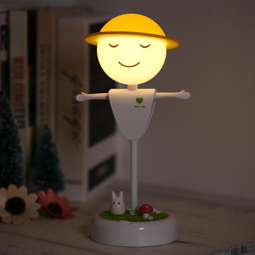 

Scarecrow Style USB Rechargeable Vibration Sensor Baby Room LED Night Light Nursery Bedroom Lamp with USB Port