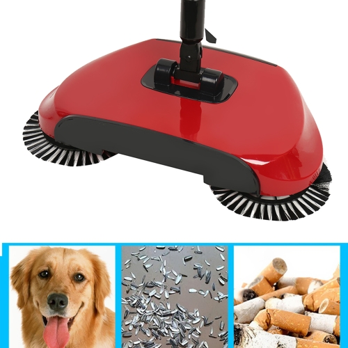 

Hand Push Sweeper Автоматическая нержавеющая сталь Подметальная машина Ручка Метла Посудомоечная машина для полов 360 градусов Вращающаяся подметающая пыль