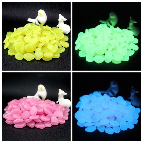 300pcs Glow in the Dark Garden Pebbles