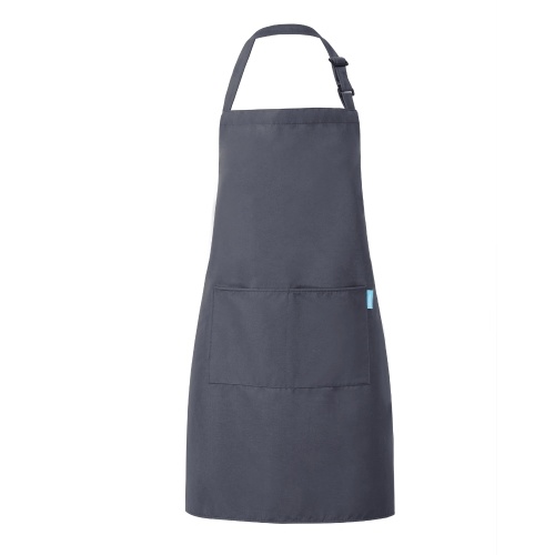 Esonmus 1 pieza de terciopelo de piel de melocotón, suave, ajustable, delantal de cocina resistente al agua con 2 bolsillos, delantal de cocina unisex para chef, cocina, barbacoa, hornear