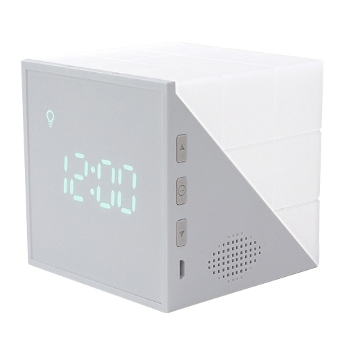 

Alarm Clock LED Night Light Digital Magic Cube Alarm Clock USB Charging Colorful Lamp Thermometer Alarm Clock