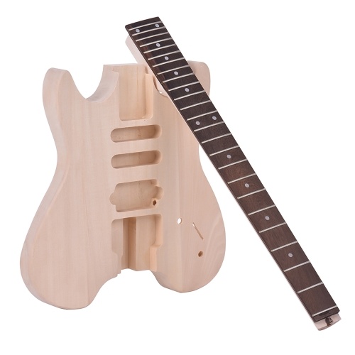 WT-2 DIY Electric Guitar Kit - Basswood Body, Rosewood Fingerboard, Maple Neck