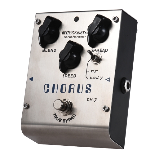 BIYANG CH-7 Tonefacier Series Chorus analógico Efeito de guitarra Pedal True Bypass Full Metal Shell