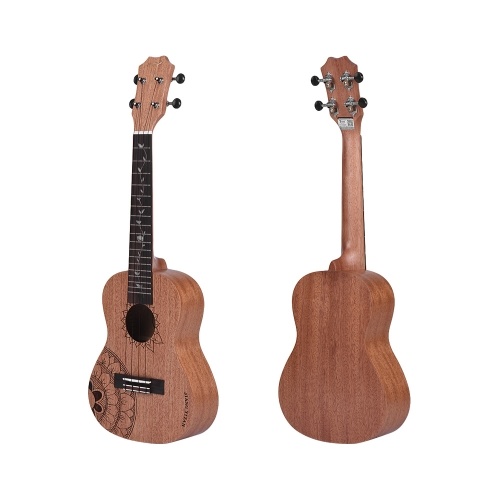 TOM JYY-C1 23" Acoustic Concert Ukulele Ukelele Uke Kit