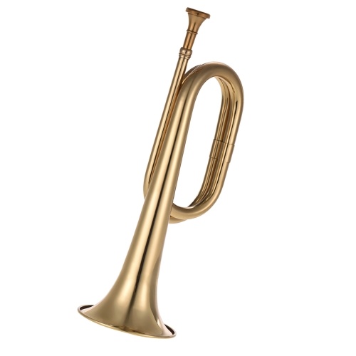 

B Flat Bugle Call Trumpet Brass Cavalry Horn with Mouthpiece