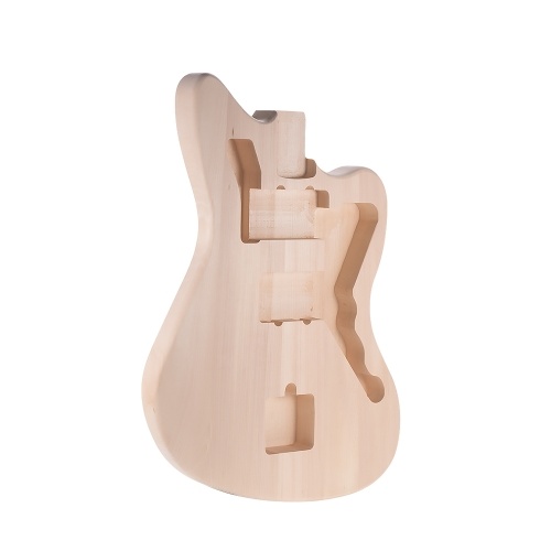 MZB-T DIY Electric Guitar Unfinished Body Guitar Barrel Blank Basswood Guitar Body 