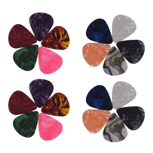 

6pcs/pack Colorful Celluloid Guitar Picks