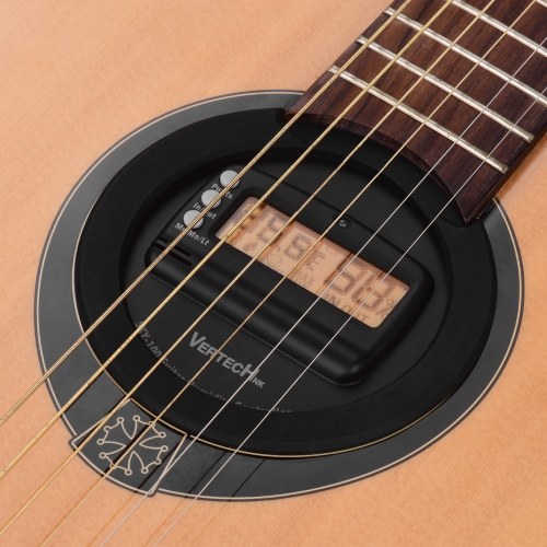 VERTECHnk SKY-80 Guitar Sound Hole Sistema igrometro digitale e umidificatore Copertura del foro del suono Dia.80mm per chitarre acustiche EQ Classic