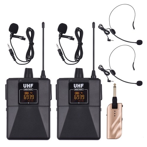 

UHF Dual-Frequency Wireless Microphones Set