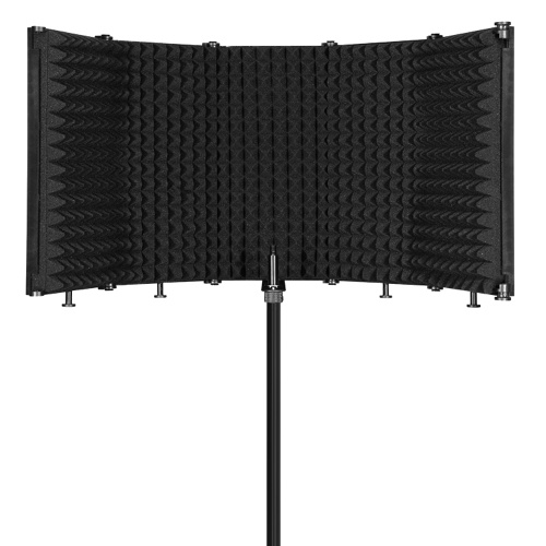 Panneau d'enregistrement vocal insonorisant réglable pliable