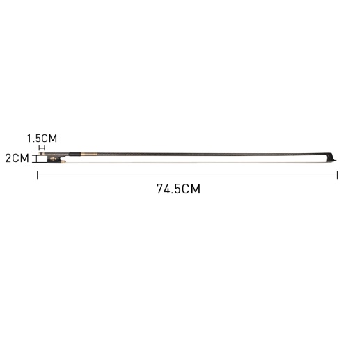 

ammoon Violin Bow Cabon Fiber 4/4 Violin Bow High Quality Bow Hairs Ebnoy End Light Weight Proper Balance Orchestral Strings Accessories
