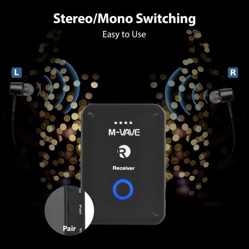 M-VAVE WP-9 Wireless Earphone Monitor Transmission System: High-Quality Sound with Low Latency 