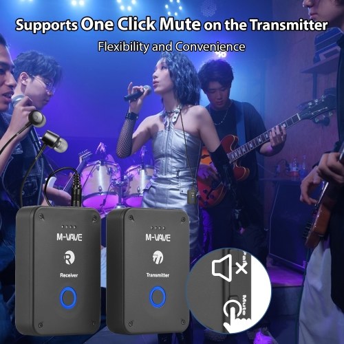 M-VAVE WP-9 Wireless Earphone Monitor Transmission System: High-Quality Sound with Low Latency 
