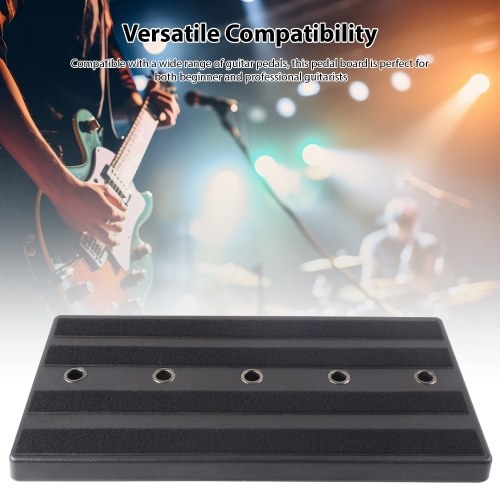 Rockhouse RPB-2BK Guitar Pedal Board - Durable, Lightweight, and Portable 