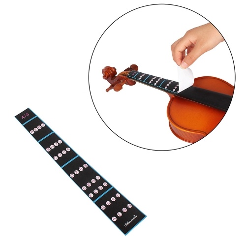 4/4 Violin Fiddle Finger Guide Fingerboard Sticker Label Intonation Chart Fretboard Marker for Practice Beginners