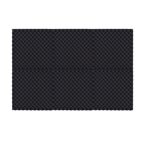 

6 Pack Studio Acoustic Foams Sponge Panels Tiles Absorption Sound Insulation Egg Shape Foam Flame-retardant High Density Black 50