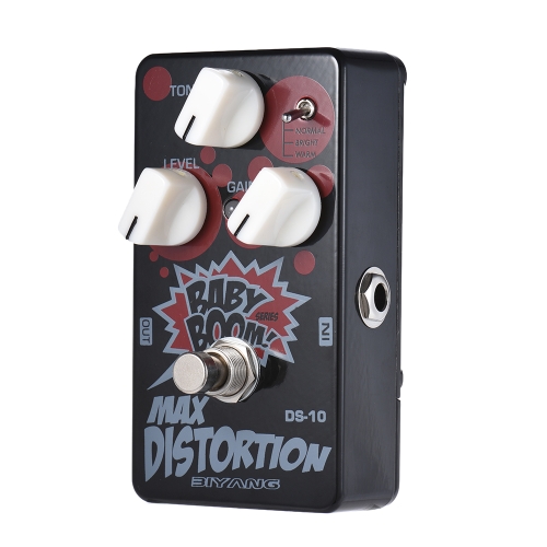 BIYANG DS-10 BABY BOOM Serie 3 Modalità Distorsione Chitarra Effetti a pedale True Bypass Full Metal Shell