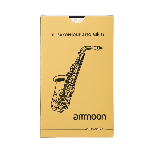 ammoon Alto Saxophone Sax Traditional Reeds Strength 2.5, 10pcs/ Box