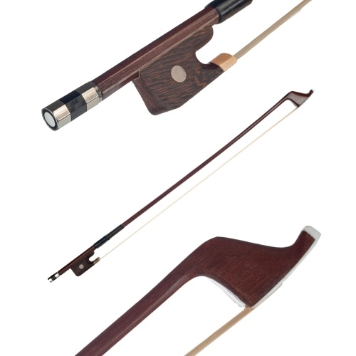 German Style Bows for Size 4/4 Double Bass Brazilwood Bow Horsehair Bow Hair Great Balance Point Orchestral Strings Accessories