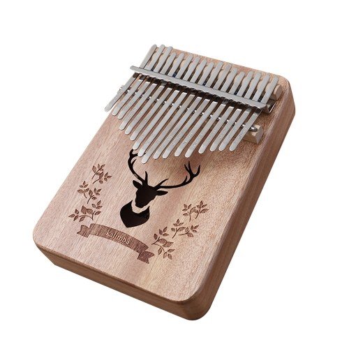 

The Forest Deer 17 Keys Kalimba African Thumb Finger Piano Wood Kalimba Portable Musical Instrument
