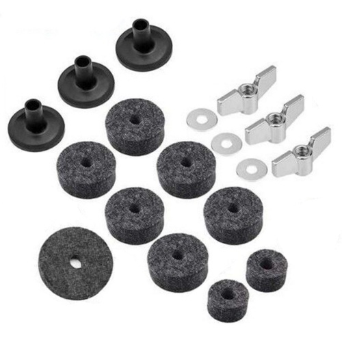 

18Pcs Cymbal Accessories Cymbal Stand Sleeves Cymbal Felts with Cymbal Washer & Base Wing Nuts for Drum Set